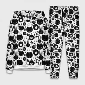 Женский костюм 3D (с толстовкой) с принтом Мультяшки в Ухте,  |  | bear | cartoon | childrens | hare | kind | owl | starfish | toon | детская | заяц | медведь | морская звезда | мультфильм | мультяшки | сова