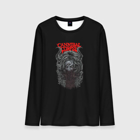 Мужской лонгслив 3D с принтом Cannibal Corpse в Ухте, 100% полиэстер | длинные рукава, круглый вырез горловины, полуприлегающий силуэт | at | back | birth | bleeding | bloodthirst | butchered | cannibal | corpse | eaten | evisceration | gallery | gore | kill | kreaton | life | mutilated | obsessed | of | slayer | sodom | spawn | suicide | the | to | tomb | unimagined | v