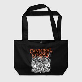 Пляжная сумка 3D с принтом Cannibal Corpse в Ухте, 100% полиэстер | застегивается на металлическую кнопку; внутренний карман застегивается на молнию. Стенки укреплены специальным мягким материалом, чтобы защитить содержимое от несильных ударов
 | at | back | birth | bleeding | bloodthirst | butchered | cannibal | corpse | eaten | evisceration | gallery | kill | kreaton | life | mutilated | obsessed | of | slayer | sodom | spawn | suicide | the | to | tomb | unimagined | vile | v