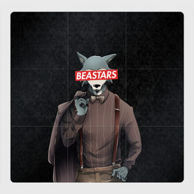 Магнитный плакат 3Х3 с принтом BEASTARS в Ухте, Полимерный материал с магнитным слоем | 9 деталей размером 9*9 см | Тематика изображения на принте: anime | beastars | hikka | legoshi | legosi | manga | sempai | senpai | wolf | аниме | волк | комикс | легоси | легоши | манга | семпай | сенпаи | сенпай