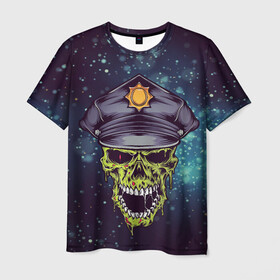 Мужская футболка 3D с принтом Зомбиполис в Ухте, 100% полиэфир | прямой крой, круглый вырез горловины, длина до линии бедер | арт | графика | зомби | ужасы | форма | черепа