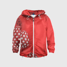 Детская ветровка 3D с принтом Пасха в Ухте, 100% полиэстер | подол и капюшон оформлены резинкой с фиксаторами, по бокам два кармана без застежек, один потайной карман на груди | easter | easter cake | eggs | holiday | holy easter | sunday | воскресенье | кулич | пасха | праздник | святая пасха | христос воскресе | яйца