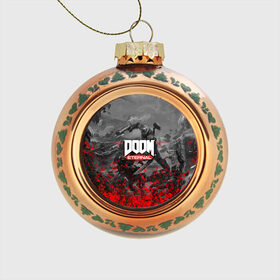 Стеклянный ёлочный шар с принтом DOOM в Ухте, Стекло | Диаметр: 80 мм | anime | burbank | comics | cosplay | doom | doommetal | dragonballfighterz | esports | gamergirls | gamers | metal | music | nerdygirls | nintendo | ps4 | realawesomenetwork | rock | rockband4 | sludge | switch | twitch | videogames 