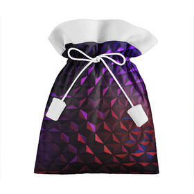 Подарочный 3D мешок Неоновая Текстура: в Ухте, 100% полиэстер | Размер: 29*39 см | абстракция | неон | неоновая текстура | рисунок | треугольники