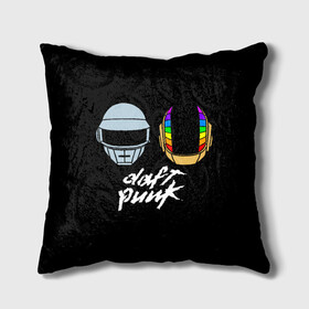 Подушка 3D с принтом Daft Punk в Ухте, наволочка – 100% полиэстер, наполнитель – холлофайбер (легкий наполнитель, не вызывает аллергию). | состоит из подушки и наволочки. Наволочка на молнии, легко снимается для стирки | daft punk | дафт панк | дафт панк арт | дафт панк шлемы | электронная музыка