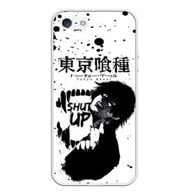 Чехол для iPhone 5/5S матовый SHUT UP Tokyo Ghoul: в Ухте, Силикон | Область печати: задняя сторона чехла, без боковых панелей | anime | kaneki ken | tokyo ghoul | tokyo ghoul: re | аниме | анимэ | гули | джузо сузуя | канеки кен | кузен йошимура | наки | нишики нишио | ре | ренджи йомо | ризе камиширо | токийский гуль | тоука киришима | ута