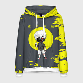Мужская толстовка 3D с принтом Токийский гуль Канеки Кен в Ухте, 100% полиэстер | двухслойный капюшон со шнурком для регулировки, мягкие манжеты на рукавах и по низу толстовки, спереди карман-кенгуру с мягким внутренним слоем. | anime | kaneki ken | tokyo ghoul | tokyo ghoul: re | аниме | анимэ | гули | джузо сузуя | канеки кен | кузен йошимура | наки | нишики нишио | ре | ренджи йомо | ризе камиширо | токийский гуль | тоука киришима | ута