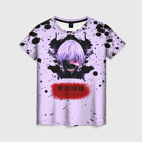 Женская футболка 3D с принтом Токийский гуль Tokyo Ghoul в Ухте, 100% полиэфир ( синтетическое хлопкоподобное полотно) | прямой крой, круглый вырез горловины, длина до линии бедер | anime | kaneki ken | tokyo ghoul | tokyo ghoul: re | аниме | анимэ | гули | джузо сузуя | канеки кен | кузен йошимура | наки | нишики нишио | ре | ренджи йомо | ризе камиширо | токийский гуль | тоука киришима | ута