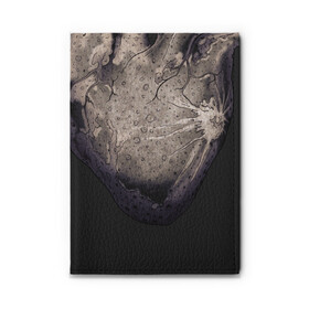 Обложка для автодокументов Сердце-луна: в Ухте, натуральная кожа |  размер 19,9*13 см; внутри 4 больших “конверта” для документов и один маленький отдел — туда идеально встанут права | heart | moon | абстракция | кратеры | луна | сердце | сосуды | спутник