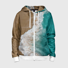 Детская толстовка 3D на молнии с принтом Пляж beach в Ухте, 100% полиэстер |  манжеты и пояс оформлены широкой мягкой резинкой, двухслойный капюшон со шнурком для регулировки, спереди карманы и застежка-молния
 | Тематика изображения на принте: beach | coast | embankment | sand | sea | seaside | summer | берег | взморье | лето | море | набережная | песок | пляж | побережье