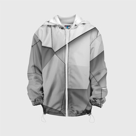 Детская куртка 3D с принтом Осколки плитки в Ухте, 100% полиэстер | застежка — молния, подол и капюшон оформлены резинкой с фиксаторами, по бокам — два кармана без застежек, один потайной карман на груди, плотность верхнего слоя — 90 г/м2; плотность флисового подклада — 260 г/м2 | fragments | pieces | tile fragments | кусочки | обломки | осколки плитки | фрагменты