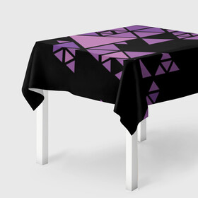 Скатерть 3D Треугольники: в Ухте, 100% полиэстер (ткань не мнется и не растягивается) | Размер: 150*150 см | абстракция | геометрия | минимализм | рисунок | треугольники