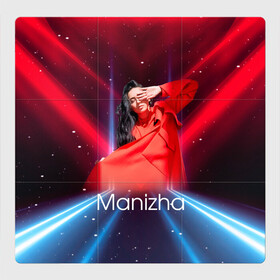 Магнитный плакат 3Х3 с принтом Манижа  Manizha в Ухте, Полимерный материал с магнитным слоем | 9 деталей размером 9*9 см | Тематика изображения на принте: manizha | далеровна | душанбе | евровидение | евровидение 2021 | манижа | певица | таджикистан | хамраева