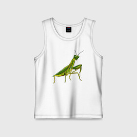 Детская майка хлопок с принтом Богомол в Ухте,  |  | animals | insect | mantis | nature | summer | богомол | весна | дикие | животные | жуки | звери | зеленый богомол | клещни | комары | кузнечики | лапки | лето | мухи | насекомое | природа | самка | стрекоза | существа | усики