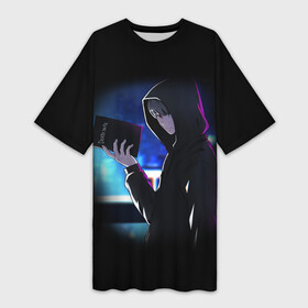 Платье-футболка 3D Заветная тетрадка: в Ухте,  |  | anime | apple | book | death note | kira | l | manga | ryuk | аниме | герой | детнот | детх нот | детхнот | дэсу ното | кандзи | кира | л | манга | миса | риюк | рьюзаки | рюзаки | синигами | тетрадка | яблоко | яг