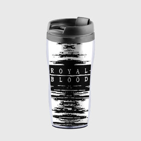 Термокружка-непроливайка с принтом royal blood в Ухте, внутренняя часть — пищевой пластик, наружная часть — прозрачный пластик, между ними — полиграфическая вставка с рисунком | объем — 350 мл, герметичная крышка | Тематика изображения на принте: alternative rock | ben thatcher | blues rock | drums | garage rock | mike kerr | official music vi | official video | rock duo | royal blod | royal blood | royal blood official | royal blood uk | royal bloods | royalblood | the royal blood