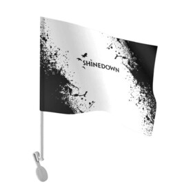 Флаг для автомобиля с принтом shinedown в Ухте, 100% полиэстер | Размер: 30*21 см | 45 shinedown | atlantic | atlantic records | brent smith | cut the cord | get up shinedown | music video | official video | rock | shinedown | shinedown (musical group) | shinedown devil | sound of madness | state of my head | zach myers