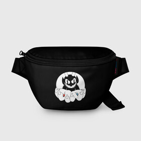 Поясная сумка 3D с принтом CUPHEAD THE MATRIX в Ухте, 100% полиэстер | плотная ткань, ремень с регулируемой длиной, внутри несколько карманов для мелочей, основное отделение и карман с обратной стороны сумки застегиваются на молнию | art | blue | cartoon | cup | cuphead | devil | dice | game | king | matrix | mugman | red | the | арт | бос | босс | голова | демон | дьявол | игра | капхед | красный | магмен | матрица | мультик | мультфильм | платформер | синий | чаша | чашка