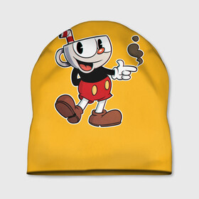 Шапка 3D с принтом CUPHEAD КАПХЕД в Ухте, 100% полиэстер | универсальный размер, печать по всей поверхности изделия | art | cartoon | cup | cuphead | devil | dice | game | king | mugman | the | арт | бос | босс | голова | демон | дьявол | игра | капхед | магмен | мультик | мультфильм | платформер | чаша | чашка | человек | черт