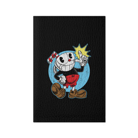 Обложка для паспорта матовая кожа с принтом CUPHEAD КАПХЕД в Ухте, натуральная матовая кожа | размер 19,3 х 13,7 см; прозрачные пластиковые крепления | art | cartoon | cup | cuphead | devil | dice | game | king | mugman | the | арт | бос | босс | голова | демон | дьявол | игра | капхед | магмен | мультик | мультфильм | платформер | чаша | чашка | человек | черт
