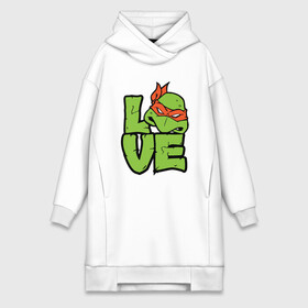 Платье-худи хлопок с принтом Love Turtles в Ухте,  |  | donatello | leonardo | michelangelo | ninja | pizza | raphael | turtles | донателло | животные | карате | комикс | комиксы | леонардо | микеланджело | мультфильм | мутант | мутанты | ниндзя | пицца | рафаэль | сплинтер | супергерой