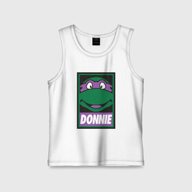 Детская майка хлопок с принтом Donnie в Ухте,  |  | donatello | leonardo | michelangelo | ninja | pizza | raphael | turtles | донателло | животные | карате | комикс | комиксы | леонардо | микеланджело | мультфильм | мутант | мутанты | ниндзя | пицца | рафаэль | сплинтер | супергерой