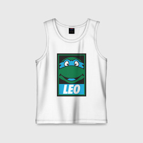 Детская майка хлопок с принтом Leo в Ухте,  |  | donatello | leonardo | michelangelo | ninja | pizza | raphael | turtles | донателло | животные | карате | комикс | комиксы | леонардо | микеланджело | мультфильм | мутант | мутанты | ниндзя | пицца | рафаэль | сплинтер | супергерой