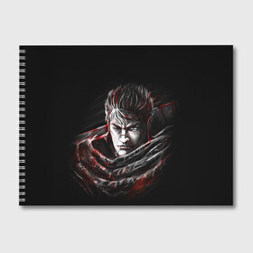 Альбом для рисования с принтом BERSERK БЕРСЕРК в Ухте, 100% бумага
 | матовая бумага, плотность 200 мг. | anime | anime berserk | berserk | knight | manga | аниме | аниме берсерк | берсерк | клеймо | манга | рыцарь | япония