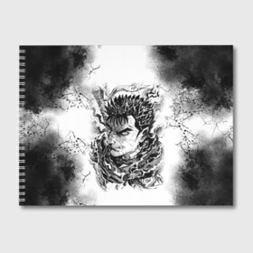 Альбом для рисования с принтом Гатс акварель в Ухте, 100% бумага
 | матовая бумага, плотность 200 мг. | anime | anime berserk | berserk | knight | manga | аниме | аниме берсерк | берсерк | клеймо | манга | рыцарь | япония