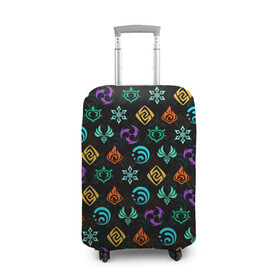 Чехол для чемодана 3D GENSHIN IMPACT ЭМБЛЕМЫ: в Ухте, 86% полиэфир, 14% спандекс | двустороннее нанесение принта, прорези для ручек и колес | amber | anime | genshin impact | girl | jean | lisa | paimon | xiao | zelda | анемо | аниме | геншен импакт | геншин импакт | геншин эмпакт | геншинимпакт | девушка | игры | кли | лиза | паймон | пеймон | персонажи | сяо | тян