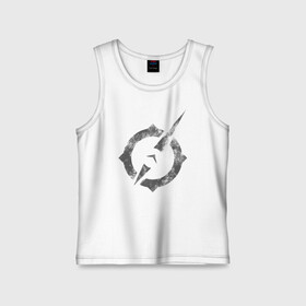 Детская майка хлопок с принтом Outriders logo в Ухте,  |  | battle royal | bulletstorm | epic games | games | gears of war | logo | outriders | painkiller | people can fly | unreal engine | игры | лого