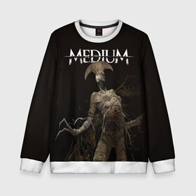Детский свитшот 3D с принтом The Medium Villain в Ухте, 100% полиэстер | свободная посадка, прямой крой, мягкая тканевая резинка на рукавах и понизу свитшота | horror | medium | the medium | марианна | медиум