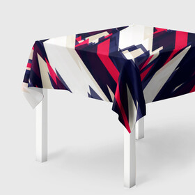 Скатерть 3D с принтом Абстракция ,,Пламя в Ухте, 100% полиэстер (ткань не мнется и не растягивается) | Размер: 150*150 см | абстракция | баскетбол | волейбол | дизайн | киберспорт | линии | парню | спорт | тренды. | футбол