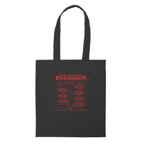 Шоппер 3D с принтом Evangelion Neon Genesis в Ухте, 100% полиэстер | Плотность: 200 г/м2; Размер: 34×35 см; Высота лямок: 30 см | eva | eva 00 | eva 01 | eva 02 | evangelion | rei | rei ayanami | shinji ikari | аска | ева | ева 02 | евангелион