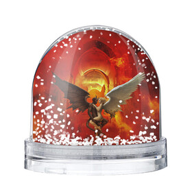 Снежный шар Ангел и демон: в Ухте, Пластик | Изображение внутри шара печатается на глянцевой фотобумаге с двух сторон | ангел | демон | любовь | огонь | пламя | страсть