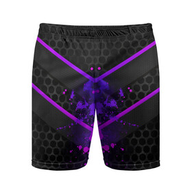 Мужские шорты спортивные Ултрофиолеовый угол 3D: в Ухте,  |  | абстракция | зеркало | илюстрация | неон | отражение | роршах | текстура | ультрофиолет