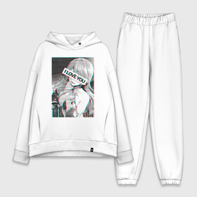 Женский костюм хлопок Oversize с принтом I love you в Ухте,  |  | anime | blade | ellen | eve reese | flare | keyaru | kureha | norn | setsuna | аниме | анимэ | ева риз | куреха | кэяру | маг | маг целитель | маг целитель новый | маг целитель новый старт | маг целитель старт | магия | норн | сэцуна