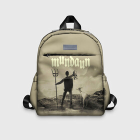 Детский рюкзак 3D с принтом Mundaun в Ухте, 100% полиэстер | лямки с регулируемой длиной, сверху петелька, чтобы рюкзак можно было повесить на вешалку. Основное отделение закрывается на молнию, как и внешний карман. Внутри дополнительный карман. По бокам два дополнительных кармашка | mundaun | tegunvteg | головоломка | жуткая | игра | иллюстрация | компьютерная игра | хоррор