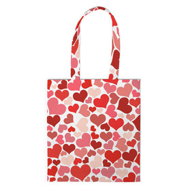 Шоппер 3D Множество сердец: в Ухте, 100% полиэстер | Плотность: 200 г/м2; Размер: 34×35 см; Высота лямок: 30 см | hearts | love | абстракция | любовь | сердца | сердце | фон