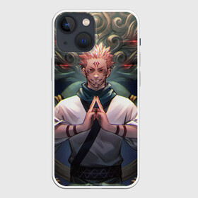 Чехол для iPhone 13 mini с принтом МАГИЧЕСКАЯ БИТВА | SUKUNA в Ухте,  |  | anime | japan | japanese | jujutsu | jujutsu kaisen | kaisen | sukuna | tattoo | аниме | двуликий призрак | иероглифы | инумаки | итадори | итадори юдзи | магическая битва | нобара | панда | рёмен | рёмен сукуна | сатору | сукуна