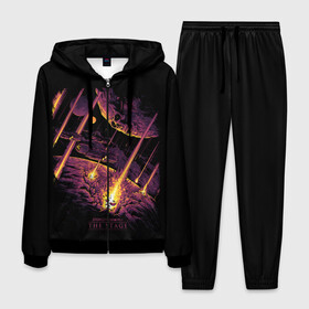 Мужской костюм 3D с принтом AVENGED SEVENFOLD в Ухте, 100% полиэстер | Манжеты и пояс оформлены тканевой резинкой, двухслойный капюшон со шнурком для регулировки, карманы спереди | Тематика изображения на принте: avenged | grange | hardcore | metal | music | punk | rock | sevenfold | usa | музыка | панк | рок | сша