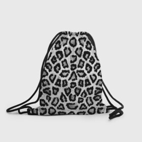 Рюкзак-мешок 3D с принтом Snow Leopard в Ухте, 100% полиэстер | плотность ткани — 200 г/м2, размер — 35 х 45 см; лямки — толстые шнурки, застежка на шнуровке, без карманов и подкладки | cheetah | leopard | wool | леопард