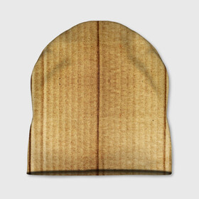 Шапка 3D с принтом Картон в Ухте, 100% полиэстер | универсальный размер, печать по всей поверхности изделия | Тематика изображения на принте: cardboard | old | paper | бумага | картон