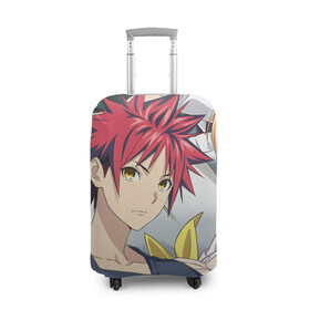 Чехол для чемодана 3D с принтом Кулинарные поединки Сомы в Ухте, 86% полиэфир, 14% спандекс | двустороннее нанесение принта, прорези для ручек и колес | anime | cook | food | food wars | manga | shokugeki no soma | аниме | еда | кулинарные поединки сомы | кухня | манга | повар | повар боец сома