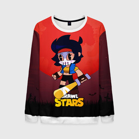 Мужской свитшот 3D с принтом Мстительница Биби BIBILANTE в Ухте, 100% полиэстер с мягким внутренним слоем | круглый вырез горловины, мягкая резинка на манжетах и поясе, свободная посадка по фигуре | bibi | bibilante | brawl | brawl stars | brawlstars | brawl_stars | jessie | биби | бравл | бравлер | бравлстарс | мстительница
