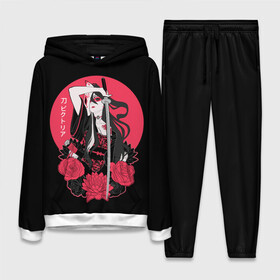 Женский костюм 3D (с толстовкой) с принтом Девушка С Катаной в Ухте,  |  | anime | dead | death | girl | girls | japan | katana | manga | rose | roses | sakura | samurai | sempai | senpai | shinigami | sun | аниме | девушка | закат | катана | манга | роза | розы | сакура | самураи | синигами | солнце | цветы | япония