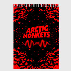 Скетчбук с принтом arctic monkeys в Ухте, 100% бумага
 | 48 листов, плотность листов — 100 г/м2, плотность картонной обложки — 250 г/м2. Листы скреплены сверху удобной пружинной спиралью | arctic monkeys | arctic monkeys live | do i wanna know | domino | domino records | full album | lyrics | mardy bum | whyd you only call me when youre high | арктические обезьяны | домино пластинки | полный альбом | тексты песен
