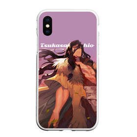 Чехол для iPhone XS Max матовый с принтом Tsukasa в Ухте, Силикон | Область печати: задняя сторона чехла, без боковых панелей | dr. stone | kohaku | senku | taiju | доктор стоун | исигами сэнку | кохаку | сэнку | тайдзю | цукаса