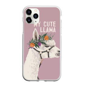 Чехол для iPhone 11 Pro матовый с принтом My cute llama в Ухте, Силикон |  | llama | альпака | животные | лама
