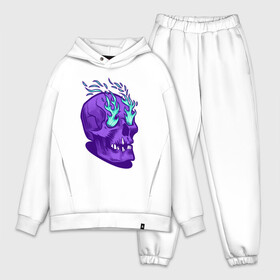 Мужской костюм хлопок OVERSIZE Череп огонь из глаз: в Ухте,  |  | bone | dead | death | eyes | fire | flame | horror | skull | кости | огонь | пламя | ужасы | хоррор | череп